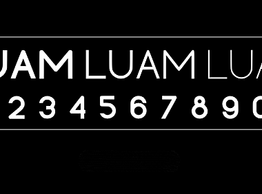 Luam字体包在线下载，电商设计免费可商用英文字体