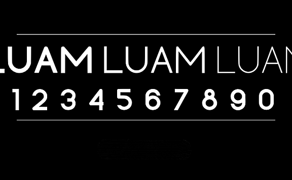 Luam字体包在线下载,电商设计免费可商用英文字体