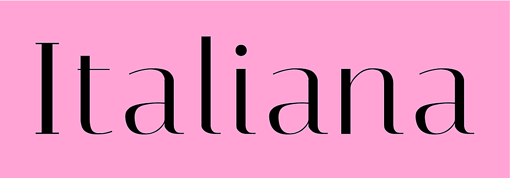 Italiana字体包在线下载，免费可商用