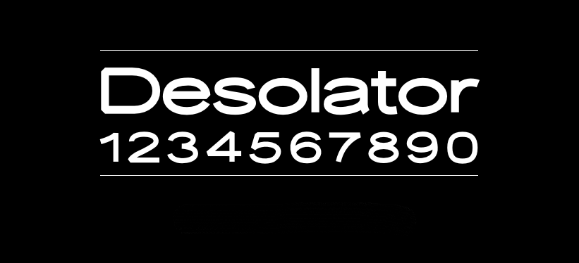 Desolator字体包在线下载,电商设计免费可商用英文字体