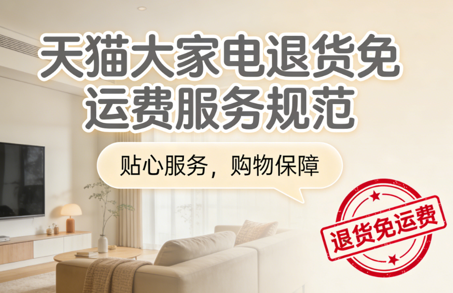 天猫大家电“退货免运费”服务规范
