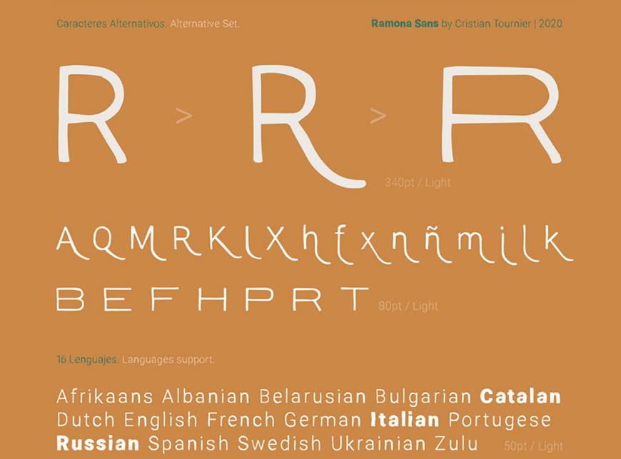 Ramona字体包在线下载,免费可商用
