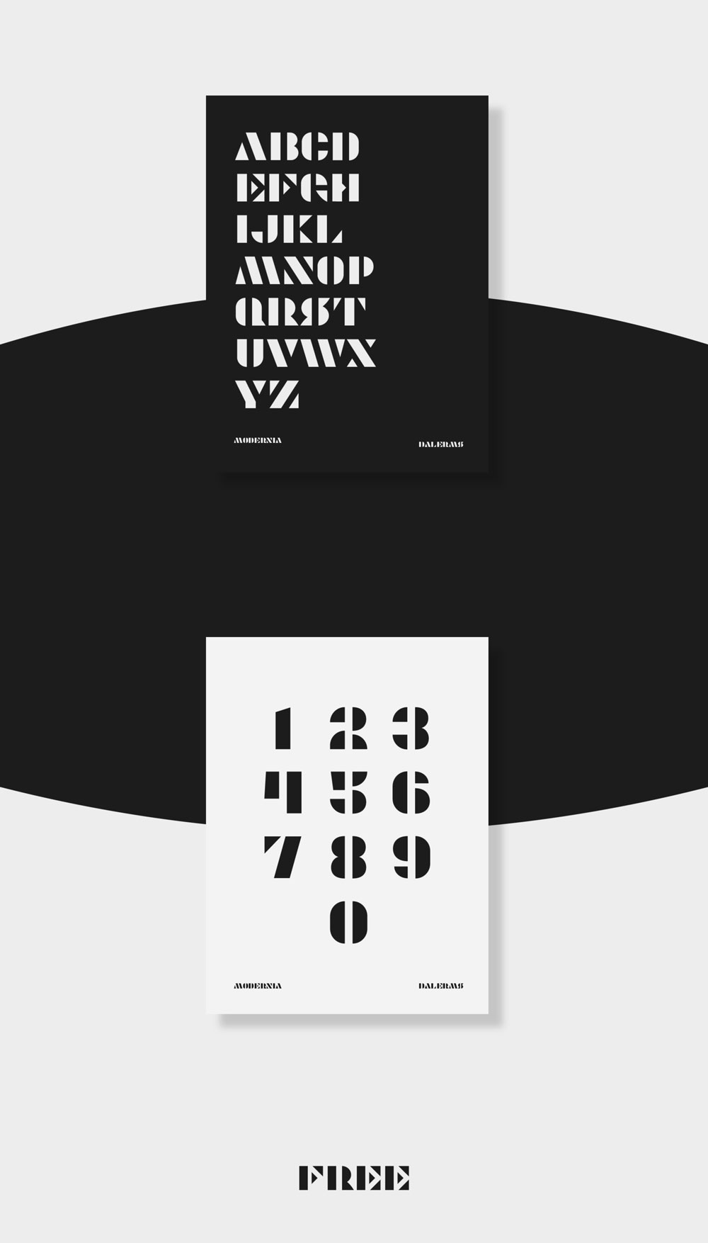 Modernia字体包在线下载,设计电商免费可商用英文字体