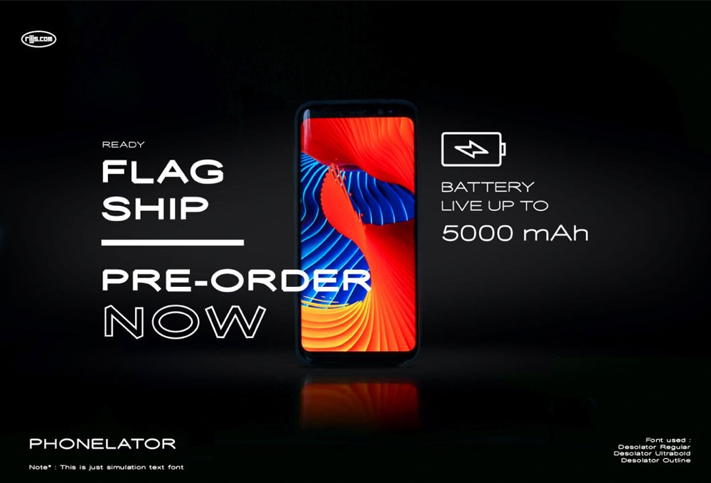 Desolator字体包在线下载,电商设计免费可商用英文字体