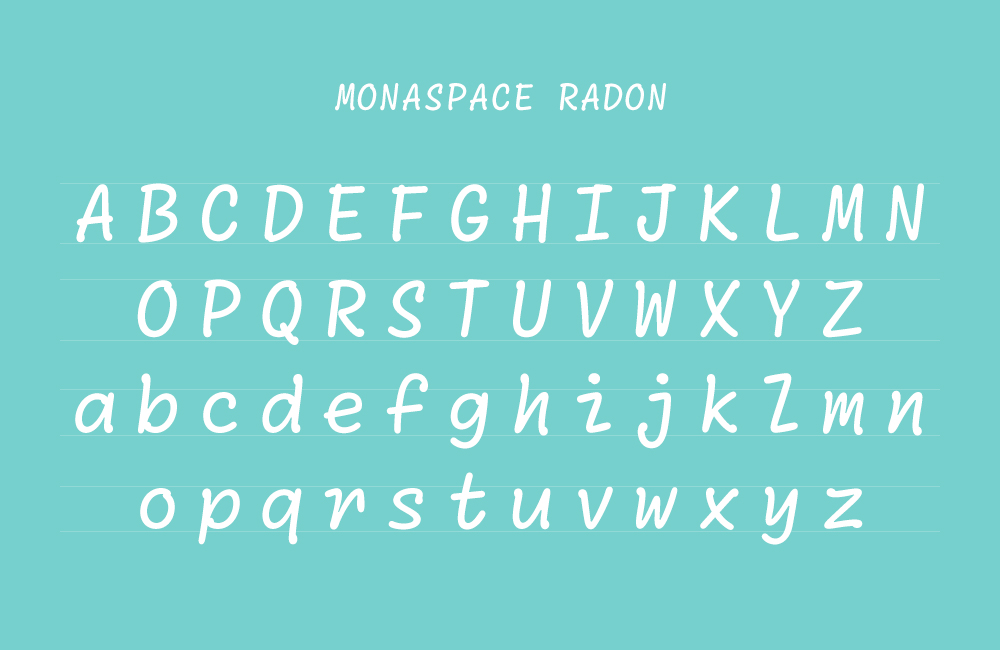 Monaspace字体包在线下载,免费可商用