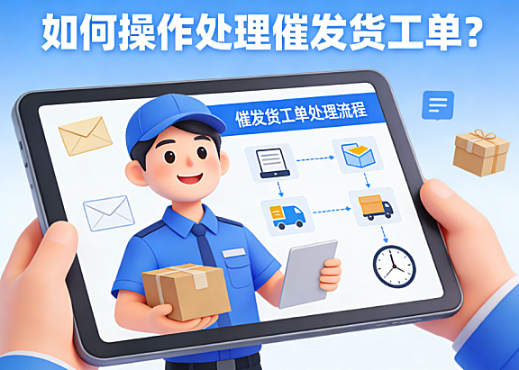 如何操作处理催发货工单？