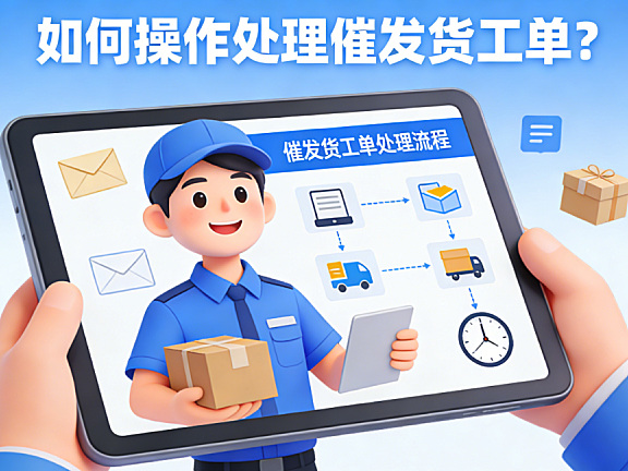 如何操作处理催发货工单?