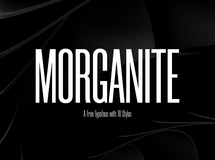 Morganite英文字体下载,免费可商用