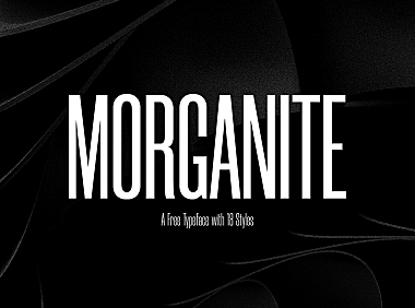 Morganite英文字体下载，免费可商用