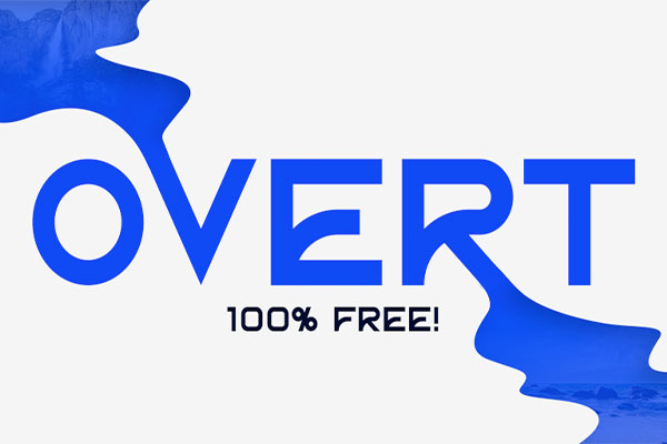 Overt字体包在线下载,电商包装设计印花免费可商用
