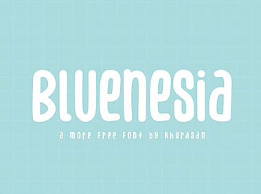 Bluenesia字体包英文字体在线下载，电商包装设计印花免费可商用