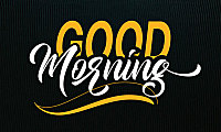 Good Morning字体包在线下载，电商包装设计印花免费可商用
