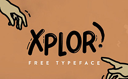 XPLOR字体包在线下载，电商包装设计印花免费可商用