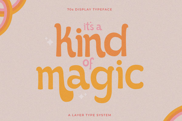 Kind of Magic字体包在线下载，电商包装设计印花免费可商用