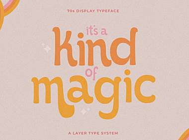 Kind of Magic字体包在线下载，电商包装设计印花免费可商用