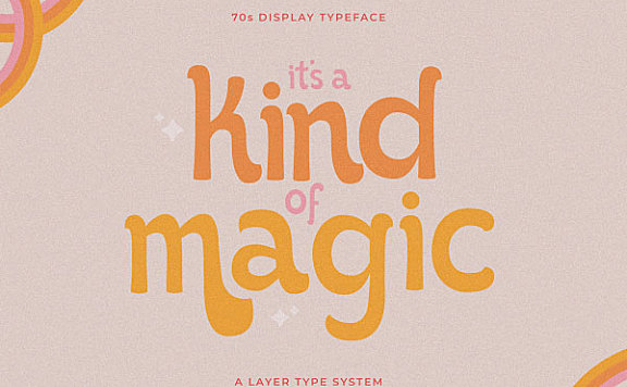 Kind of Magic字体包在线下载，电商包装设计印花免费可商用