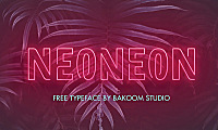 NEONEON字体包在线下载，电商包装设计印花免费可商用