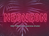 NEONEON字体包在线下载，电商包装设计印花免费可商用