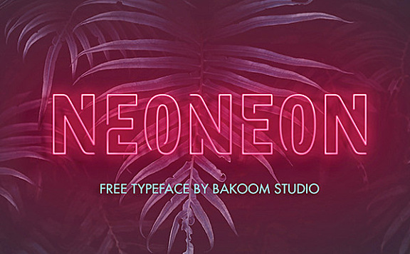 NEONEON字体包在线下载，电商包装设计印花免费可商用