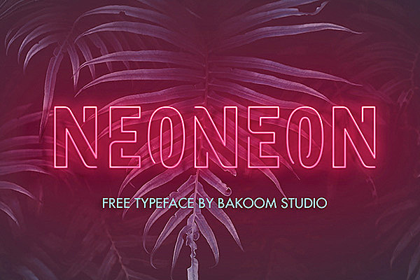NEONEON字体包在线下载，电商包装设计印花免费可商用