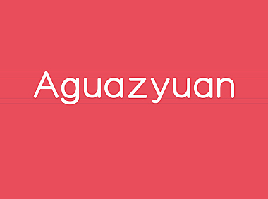 阿瓜准圆体英文字体下载，免费可商用