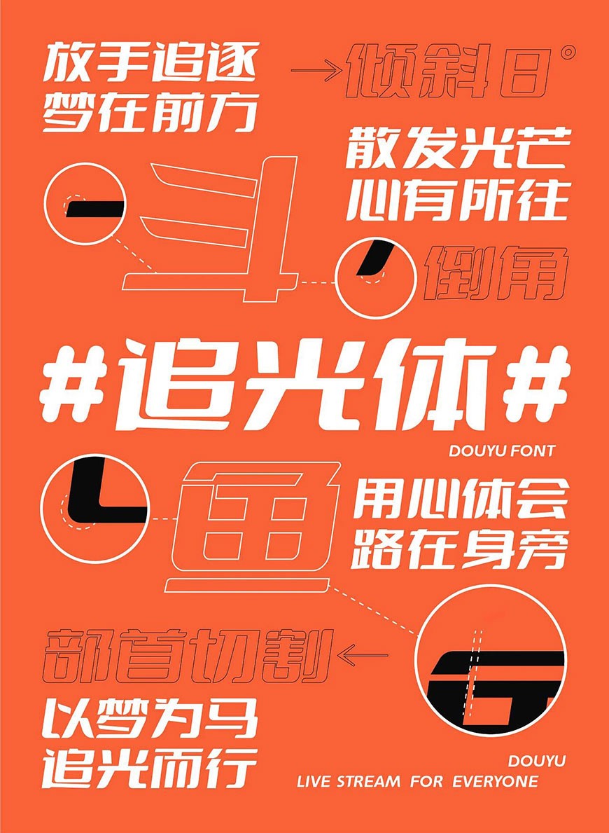 斗鱼追光体字体包在线下载,免费可商用