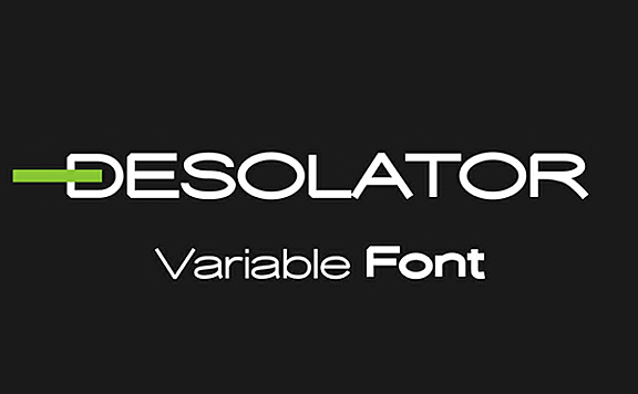 Desolator字体包在线下载，电商设计免费可商用英文字体