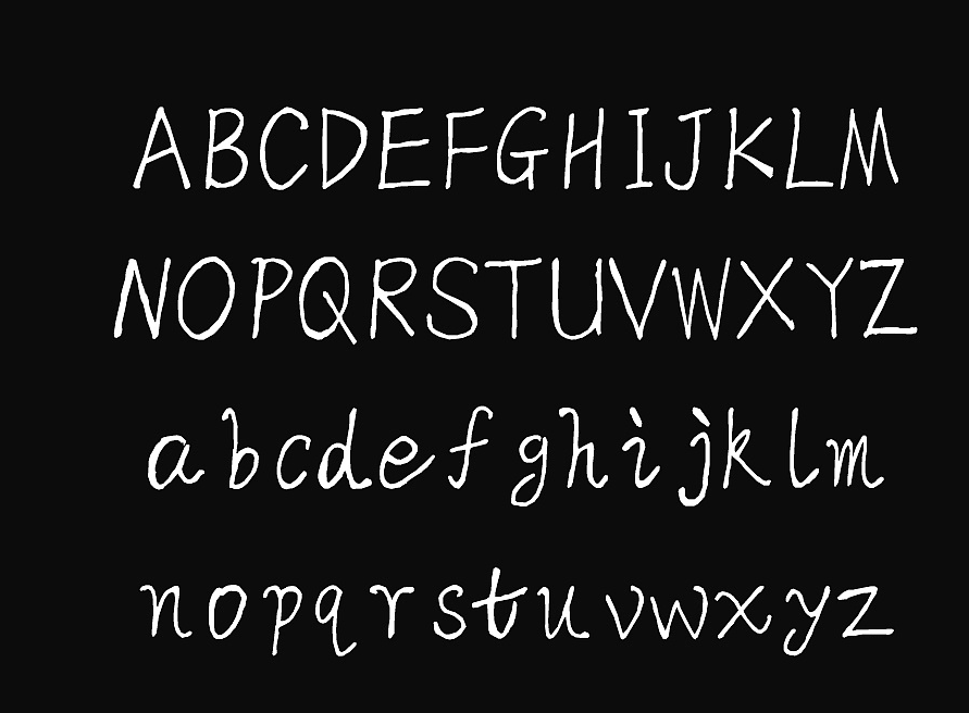 智勇手书体-英文版字体包在线下载，电商包装设计印花免费可商用