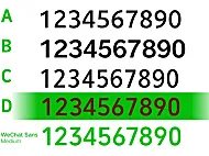 WeChat Sans微信支付专属字体包在线下载，商用需授权