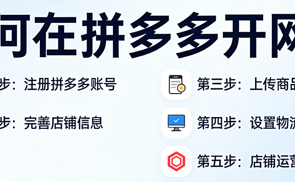 拼多多开网店详细步骤，教程资质审核商品上架与基础运营实务指南