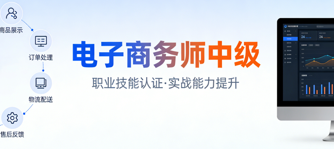 电子商务师中级，能力评价详解报考条件考试内容与职业价值理性评估