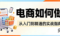 电商运营实操全流程指南，市场定位选品上架推广转化用户维护核心步骤解析