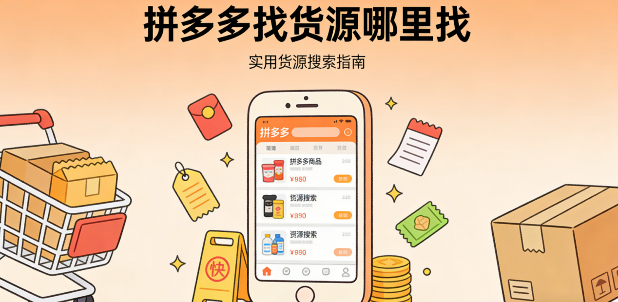 拼多多找货源哪里找？从产业带对接到一件代发的实操渠道与避坑指南