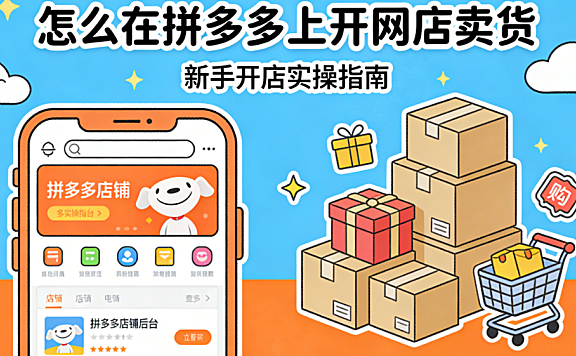 怎么在拼多多上开网店卖货?从资质准备到商品上架与初期运营的完整实操指南