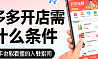 拼多多开店条件,详解主体资质类目要求保证金标准与合规运营基础全梳理