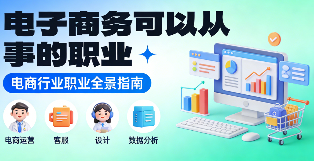 电子商务行业职业，发展解析运营推广视觉设计供应链等核心岗位实务探讨