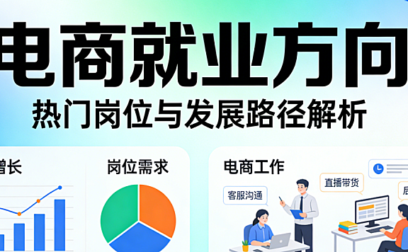 电子商务就业方向,深度解析运营推广视觉设计供应链等核心岗位发展路径探讨