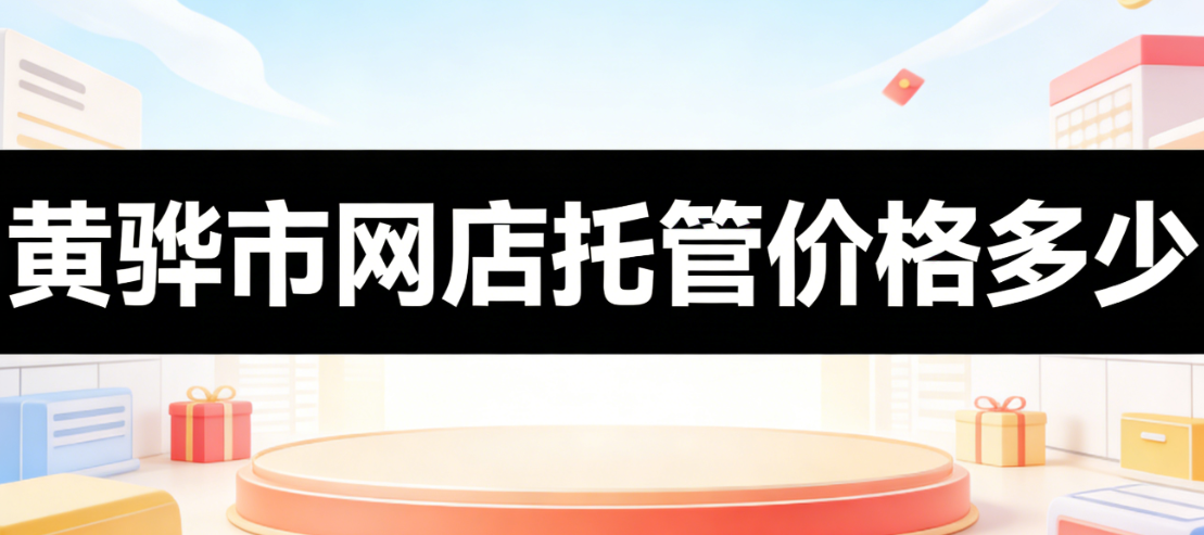 黄骅市网店托管价格多少