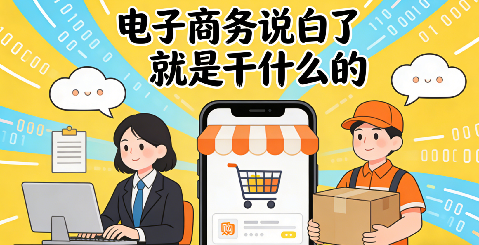 电子商务说白了就是干什么的?本质是用数字化手段高效连接产品与真实需求