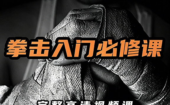 拳击入门必修视频课程_零基础学拳击从站姿到实战_安全高效拳击教程