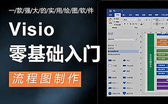 Visio 2019基础入门教程视频教学，从安装到精通，流程图/拓扑图轻松绘制