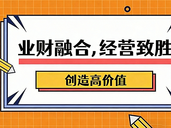 业财融合实战课_财务赋能业务经营致胜_高价值创造视频教程（老板高管财务业务必修）