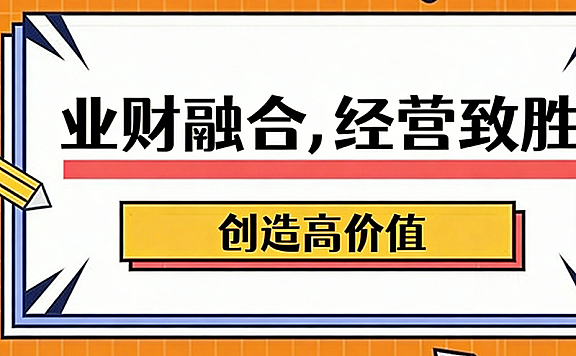 业财融合实战课_财务赋能业务经营致胜_高价值创造视频教程(老板高管财务业务必修)
