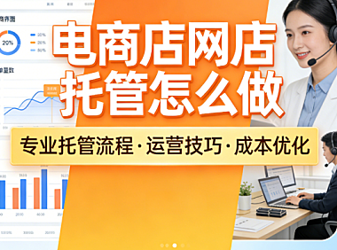 电商店网店托管怎么做?