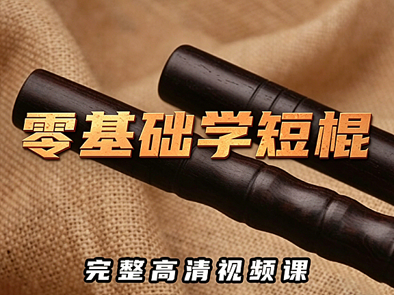 零基础学短棍视频课程_卡利短棍+盾卫术+EDC工具防身教学_高清实战网课