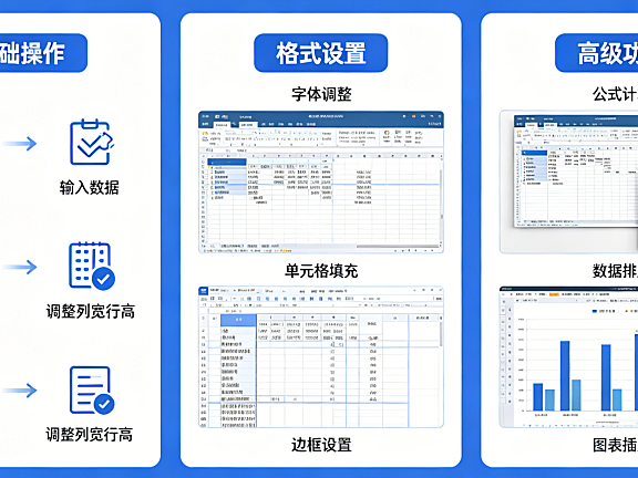 零基础表格制作Excel教程：从入门到精通的完整指南