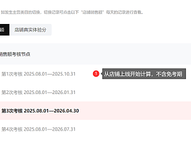 天猫店铺累计销售额数据什么时候更新?天猫店考核销售额更新时间节点