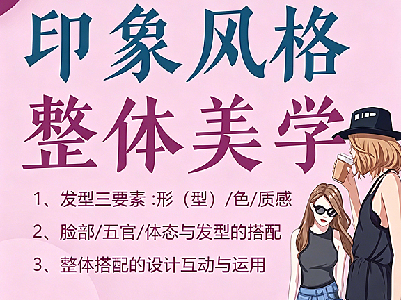 整体美学视频教程_发型师个人色彩诊断与形象设计实战课_提升客单价