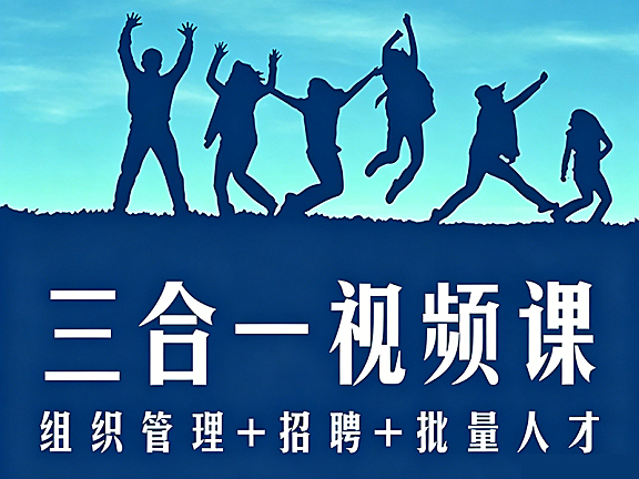 组织管理招聘批量人才三合一课程_许林芳实战课_企业人才体系搭建