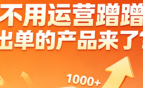 不用运营蹭蹭出单的产品来了？电商自然流产品挖掘策略